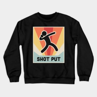 Vintage Style Shot Put Poster Crewneck Sweatshirt